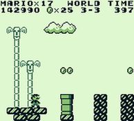 une photo d'Ã©cran de Super Mario Land sur Nintendo Game Boy